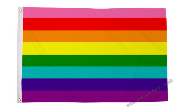 Original 8 Stripped Rainbow Flag